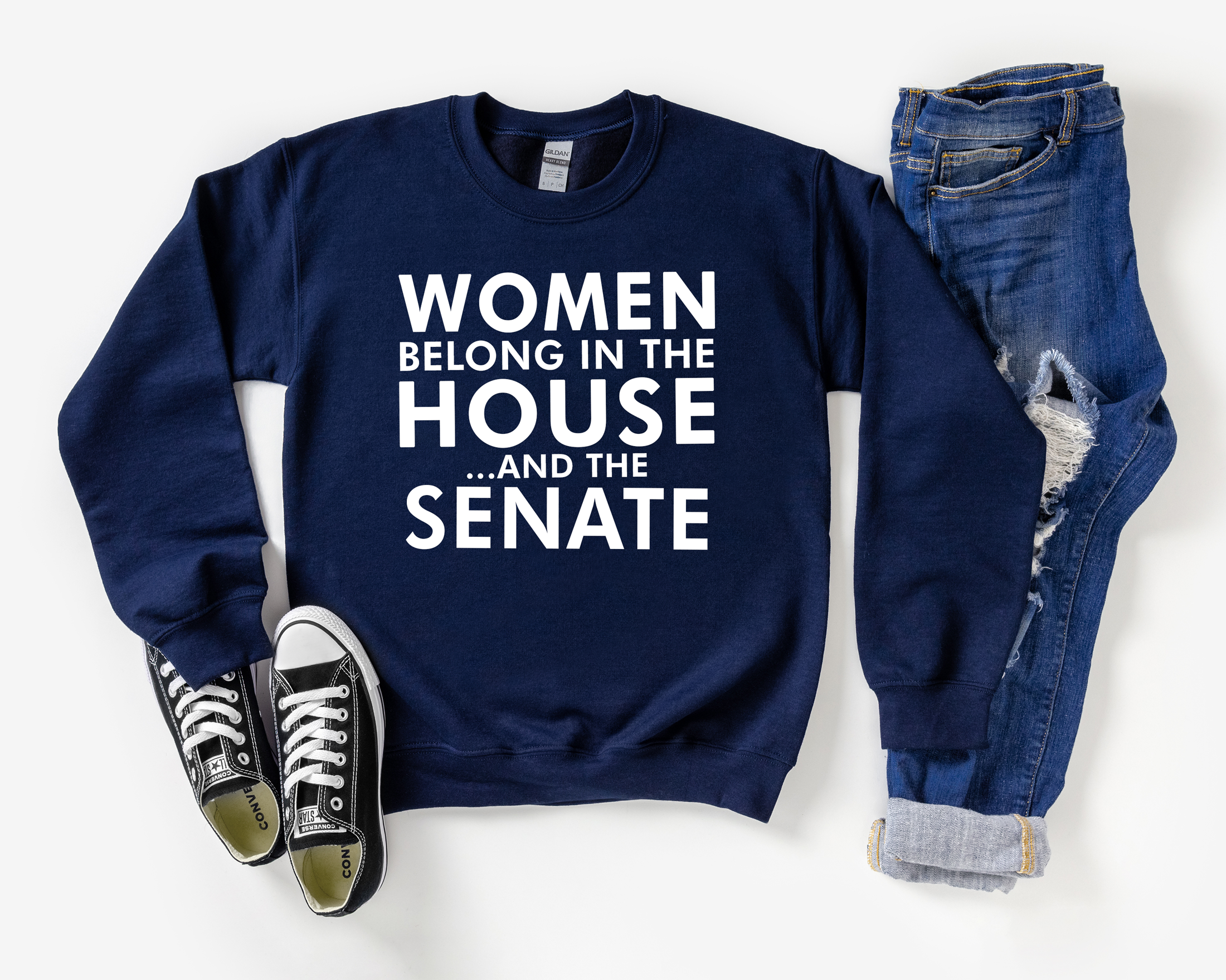 A woman's place is in best sale the house and the senate sweatshirt