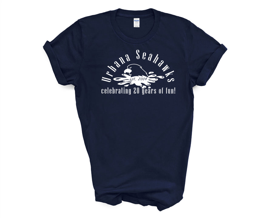 Urbana Seahawks 20th Anniversary- Navy Blue Shirt