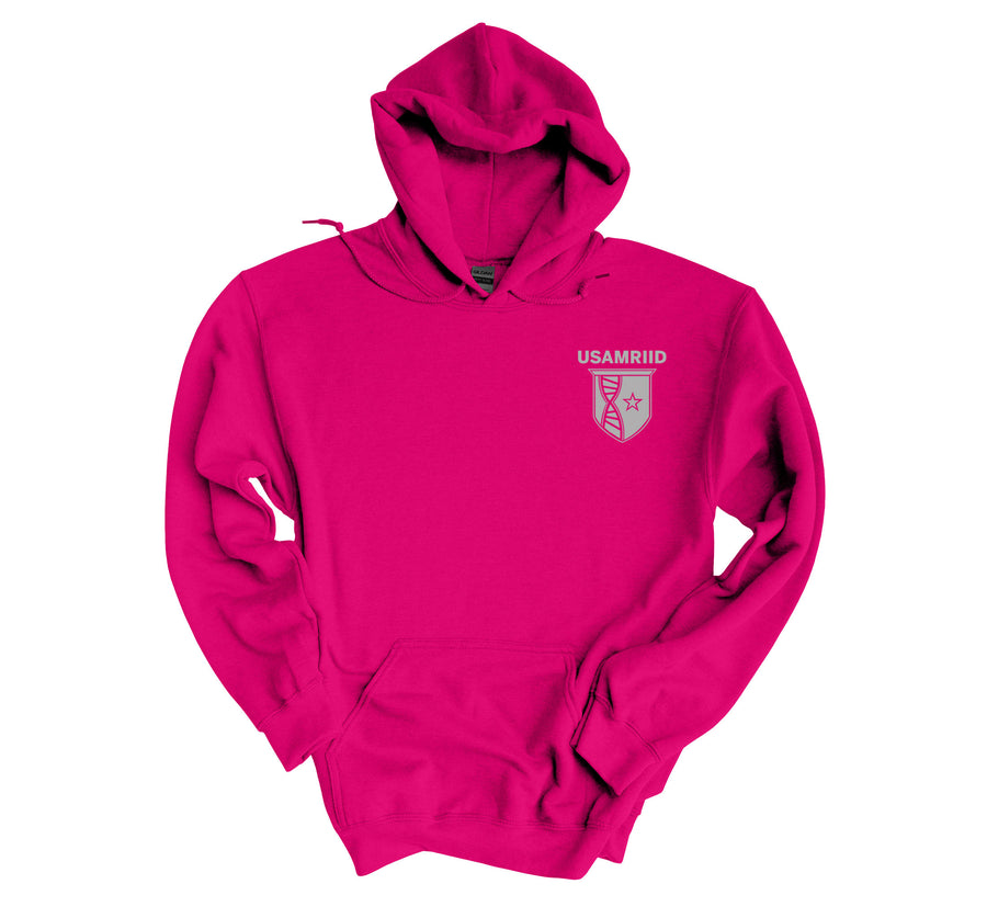 USAMRIID- DSD Colorful Hoodies- DSD Back Design, USAMRIID Front