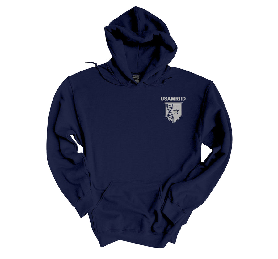 USAMRIID- DSD Colorful Hoodies- DSD Back Design, USAMRIID Front