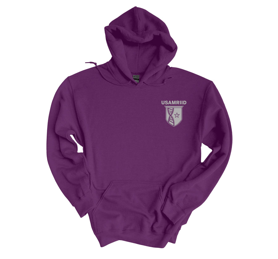 USAMRIID- DSD Colorful Hoodies- Dragon Medic Back Design, USAMRIID Front