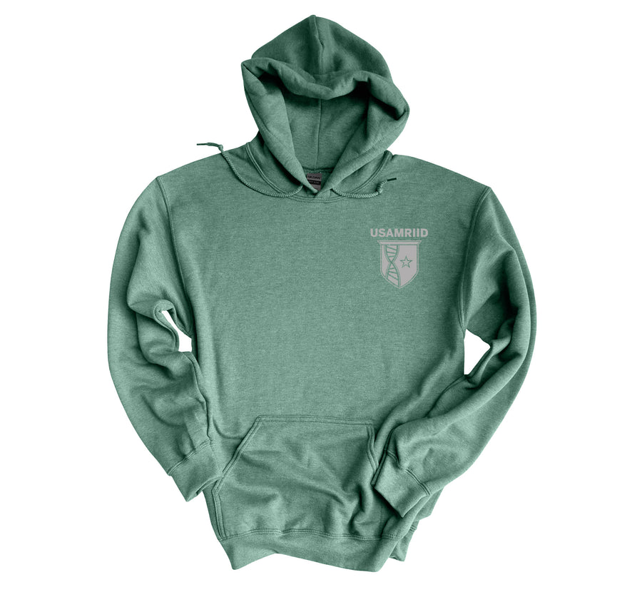 USAMRIID- DSD Colorful Hoodies- DSD Back Design, USAMRIID Front