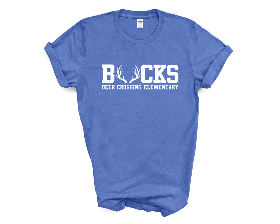 Deer Crossing Elementary-  Bucks Design Shirt