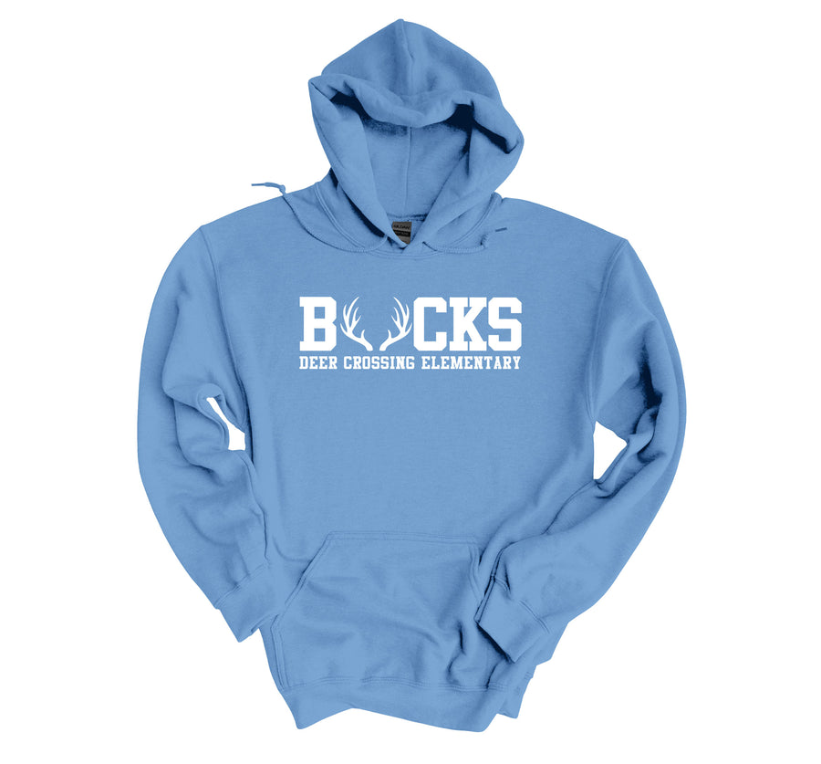 Deer Crossing Elementary- Bucks Design Hoodie