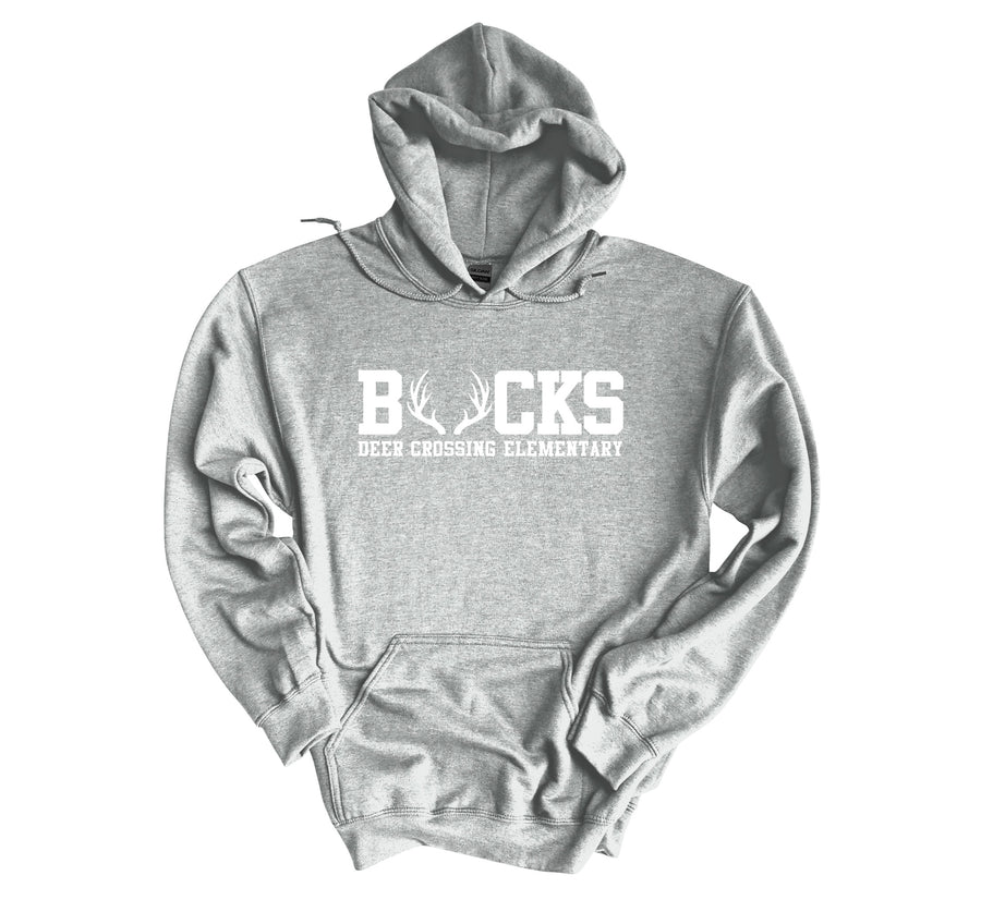 Deer Crossing Elementary- Bucks Design Hoodie