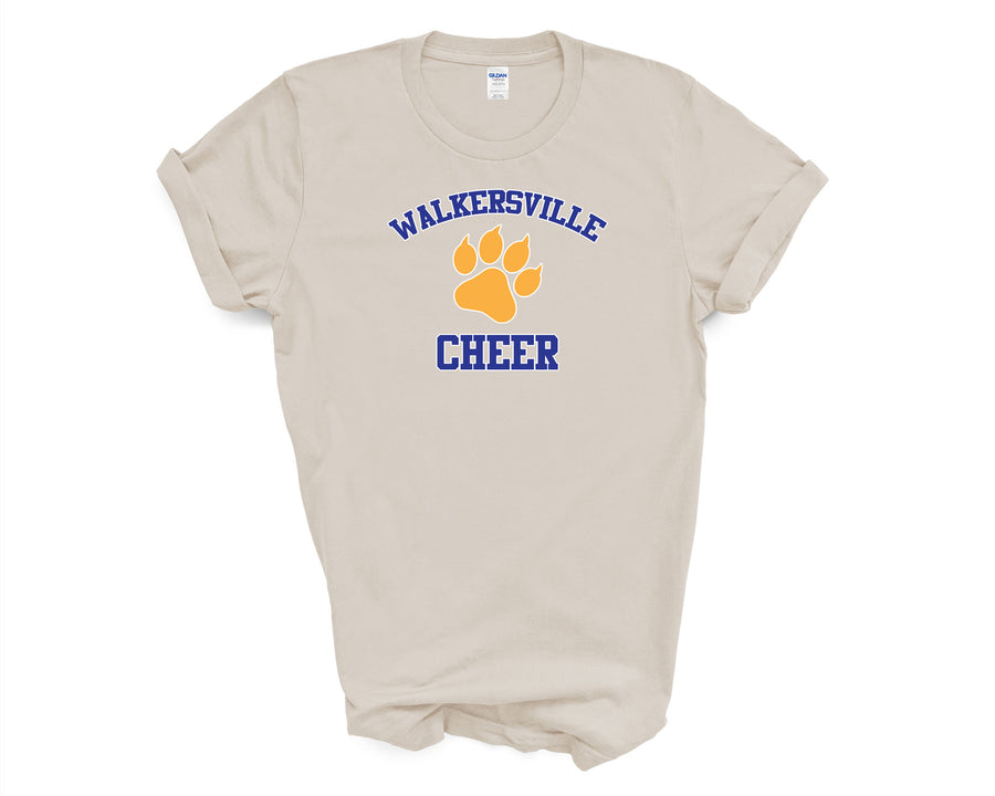 Walkersville Lions Cheer Shirt with paw