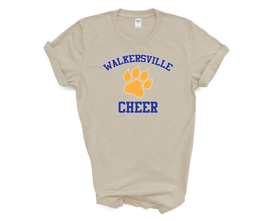 Walkersville Lions Cheer Shirt with paw