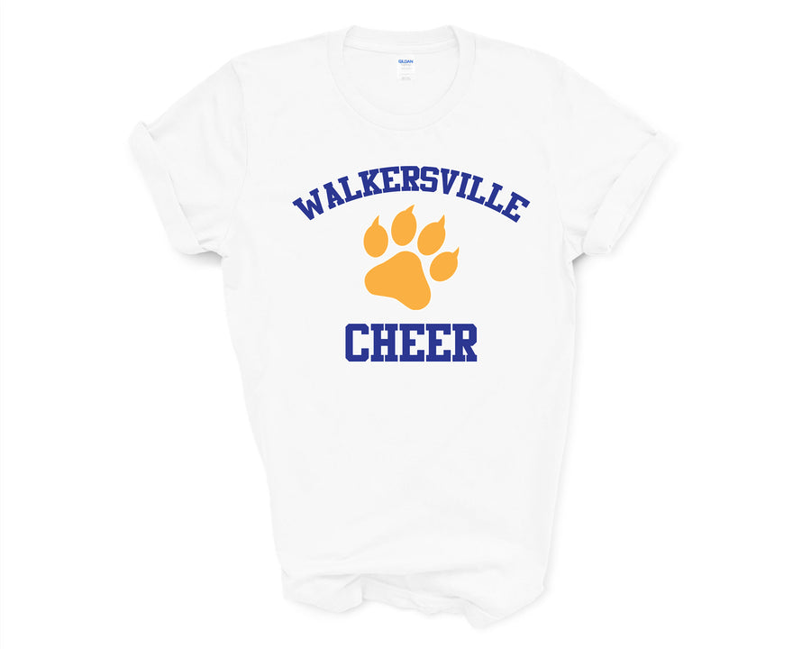 Walkersville Lions Cheer Shirt with paw