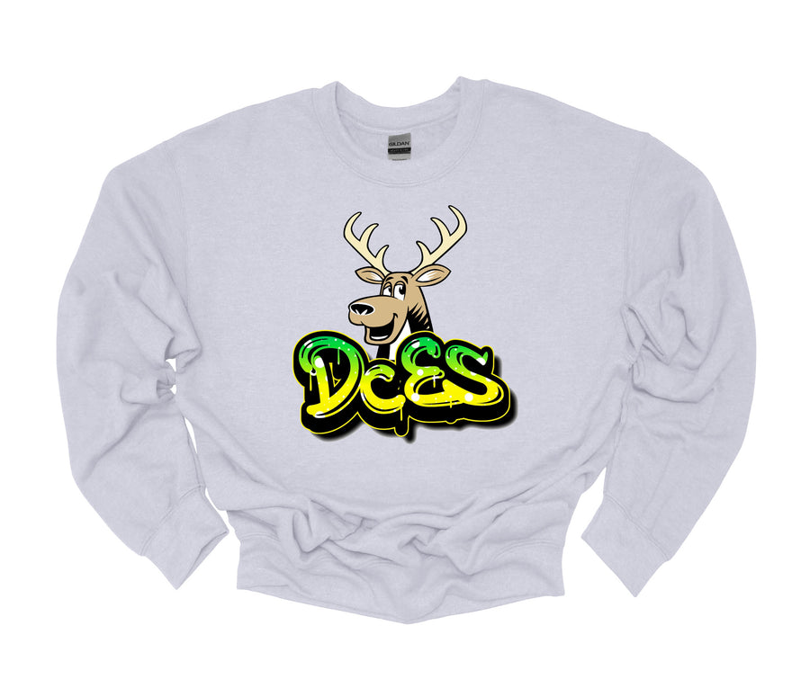 Deer Crossing Elementary- Graffiti Design Sweatshirt