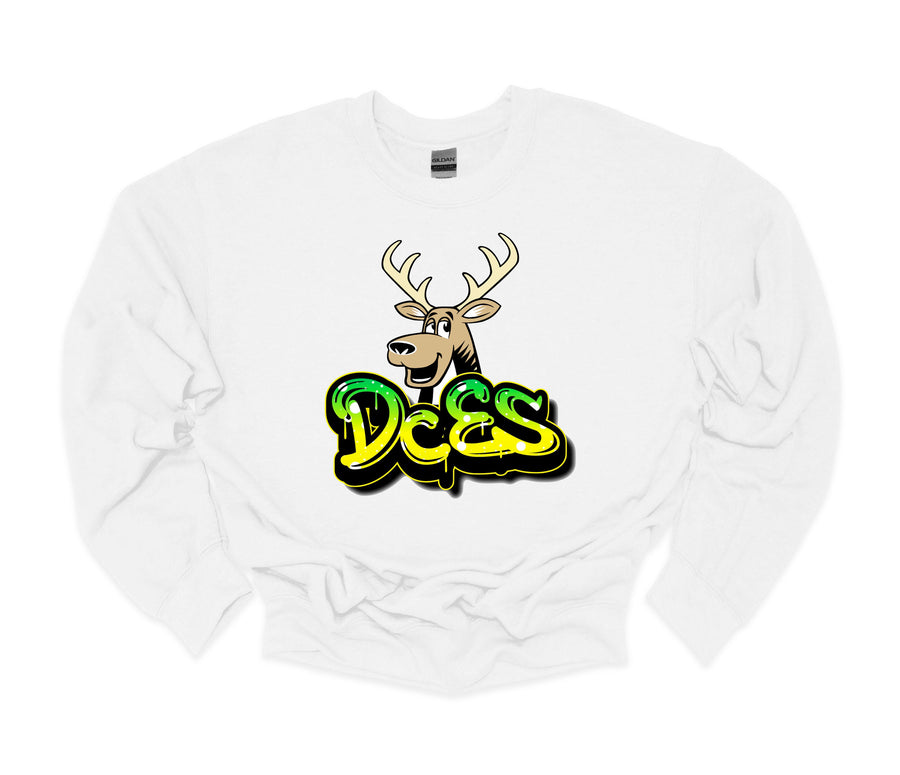 Deer Crossing Elementary- Graffiti Design Sweatshirt