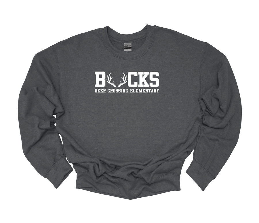 Deer Crossing Elementary-  Bucks Design Sweatshirt