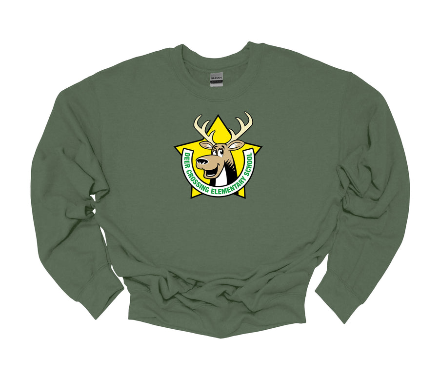 Deer Crossing Elementary- Deer Star Design Sweatshirt