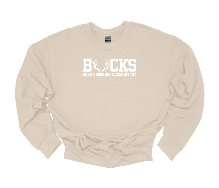 Deer Crossing Elementary-  Bucks Design Sweatshirt