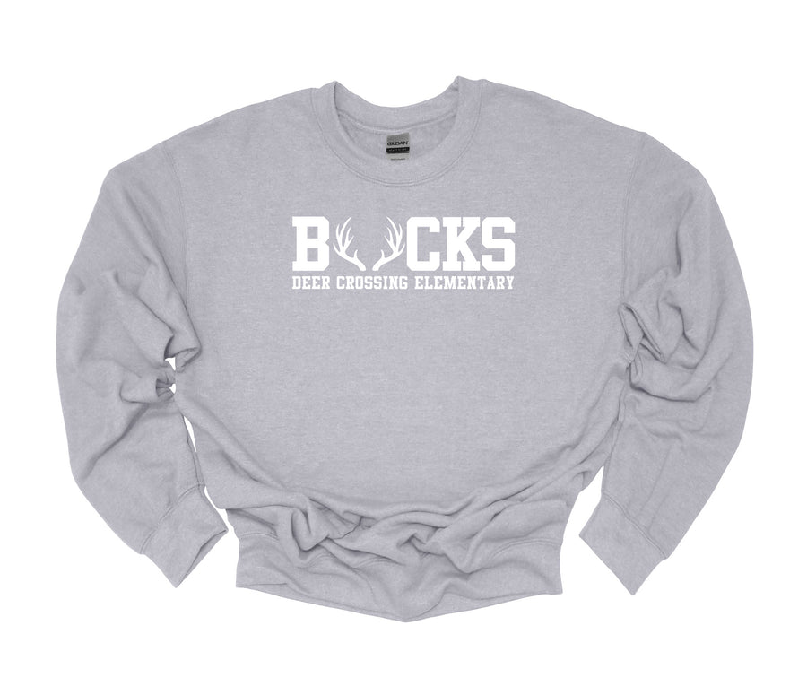 Deer Crossing Elementary-  Bucks Design Sweatshirt