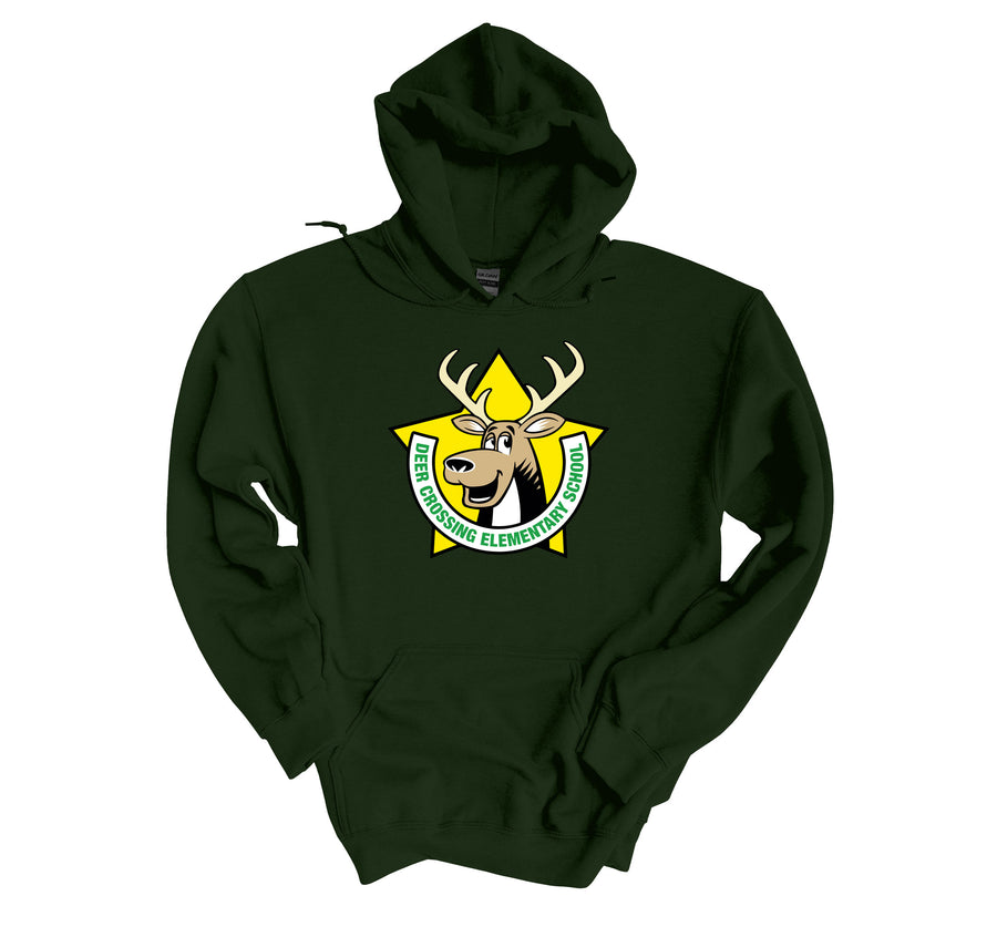 Deer Crossing Elementary- Deer Star Design Hoodie