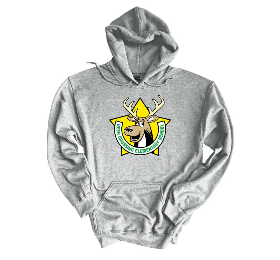 Deer Crossing Elementary- Deer Star Design Hoodie