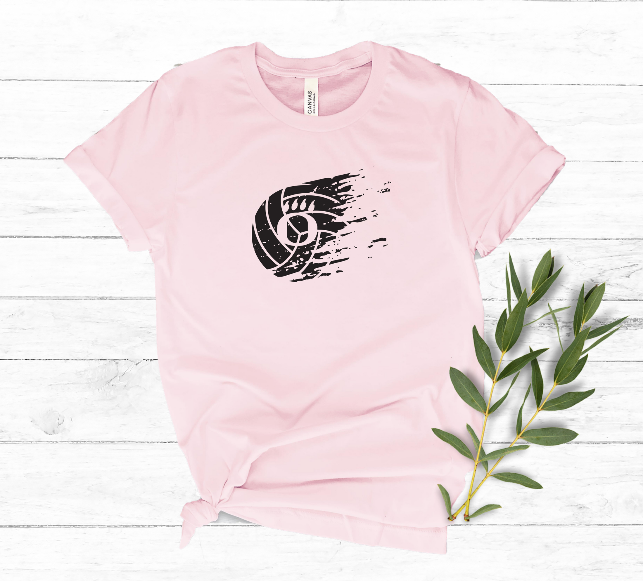 Dig Pink - OHS Volleyball- Light Pink Unisex Shirt- Faded Volleyball D ...