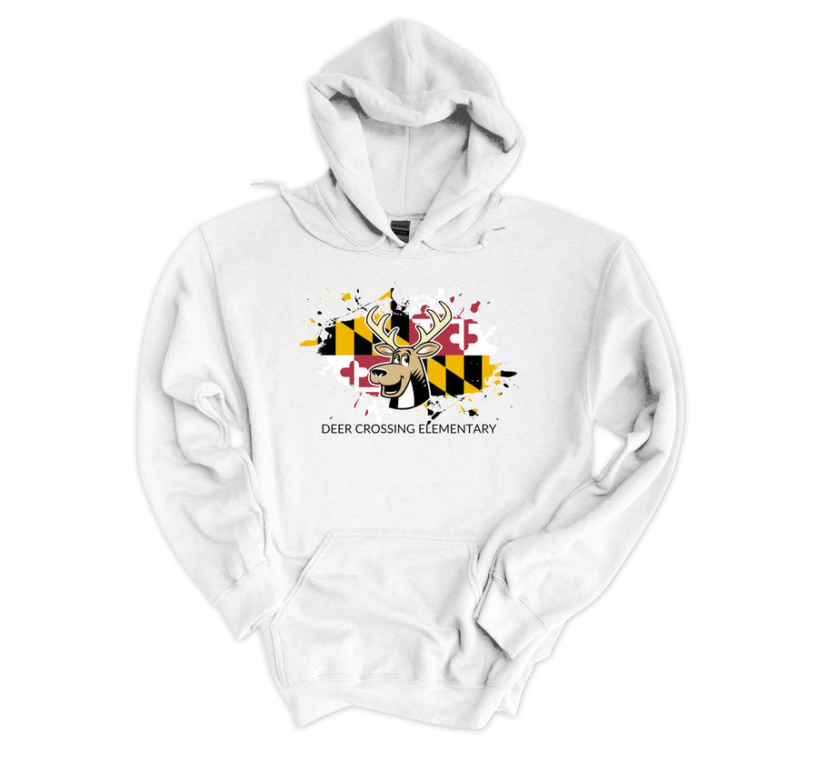 Deer Crossing Elementary- MD Flag Hoodie