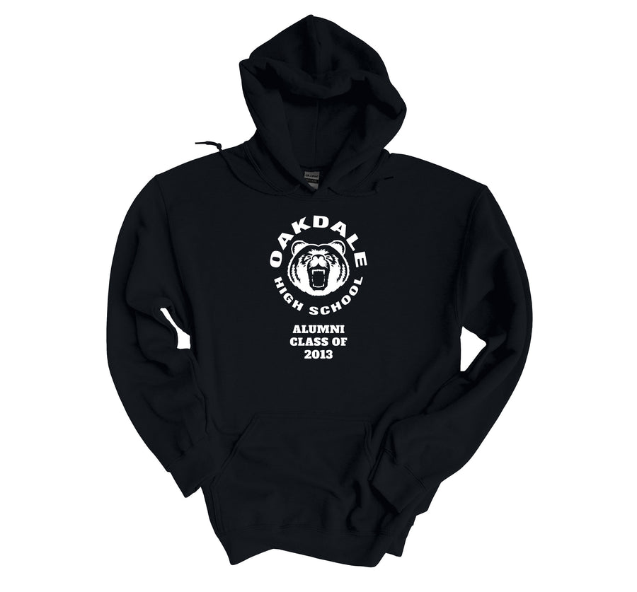 Oakdale Bear Head- Alumni Class of Hoodie