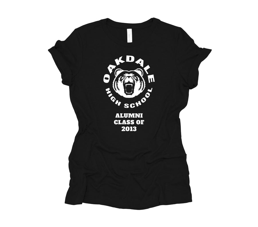 Oakdale Bear Head- Alumni Class of Shirt