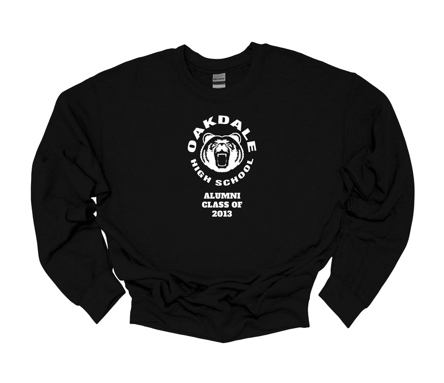 Oakdale Bear Head- Alumni Class of Sweatshirt