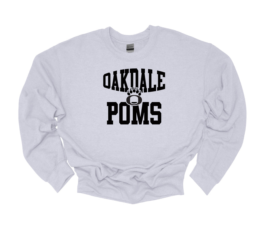 Oakdale Poms O Paw Sweatshirt Adult Sizes -LOUYAA POMS