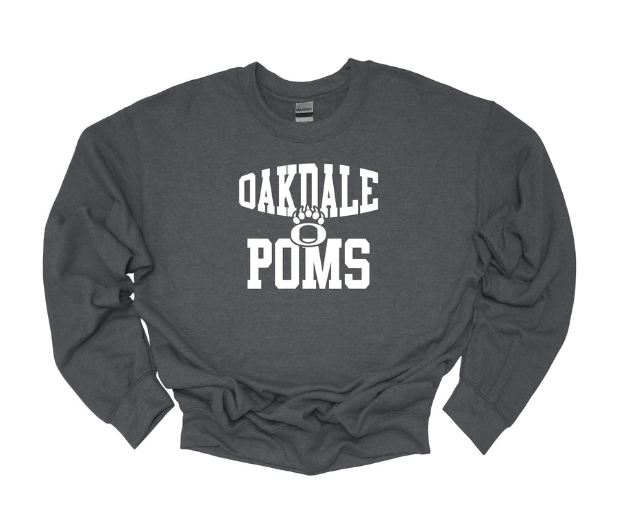 Oakdale Poms O Paw Sweatshirt Youth Sizes -LOUYAA POMS