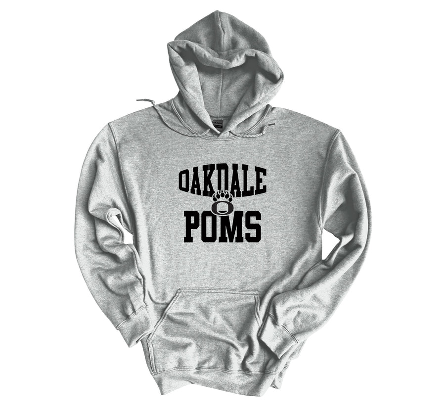 Oakdale Poms O Paw Hoodie Adult Sizes-LOUYAA POMS