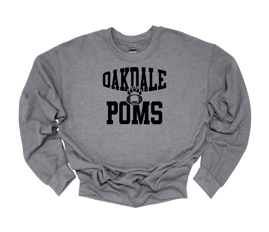 Oakdale Poms O Paw Sweatshirt Adult Sizes -LOUYAA POMS