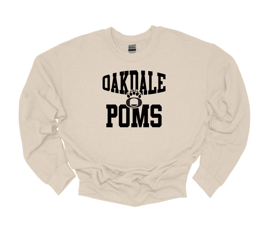 Oakdale Poms O Paw Sweatshirt Adult Sizes -LOUYAA POMS