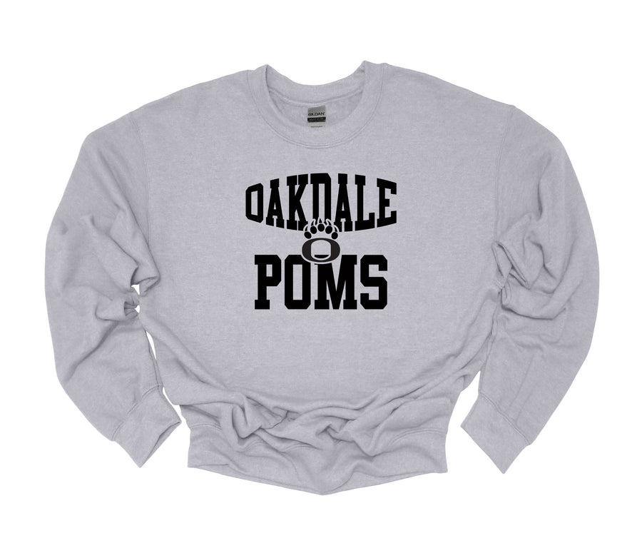 Oakdale Poms O Paw Sweatshirt Youth Sizes -LOUYAA POMS