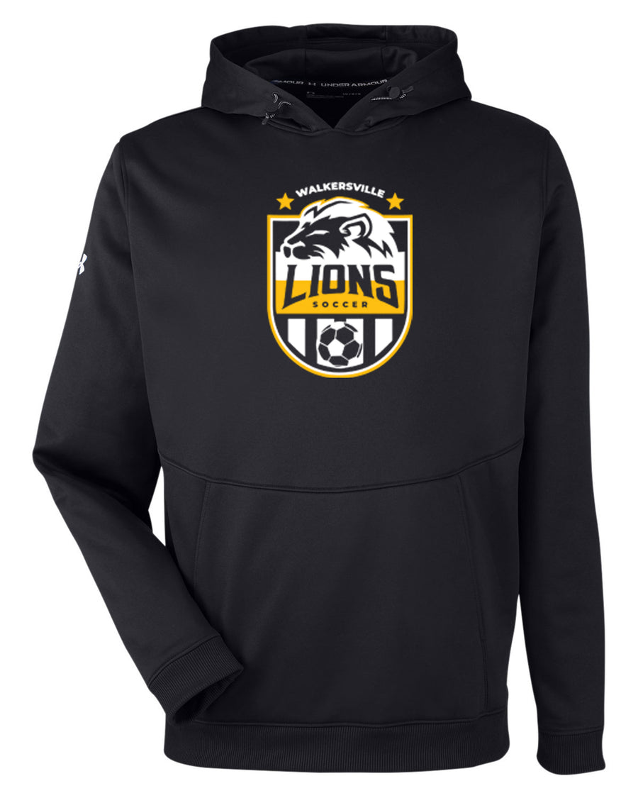 Walkersville Lions Soccer Outline Crest-  Under Armour Fleece Hoodie