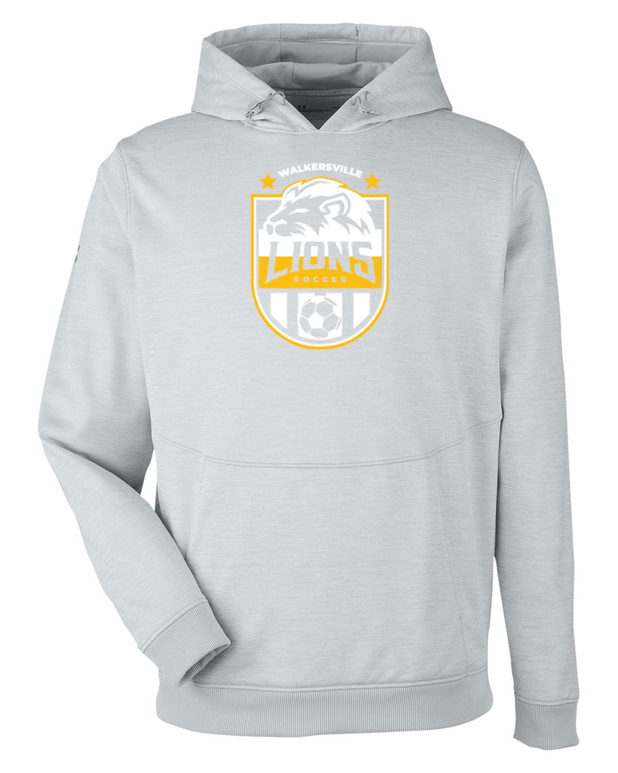 Walkersville Lions Soccer Outline Crest-  Under Armour Fleece Hoodie