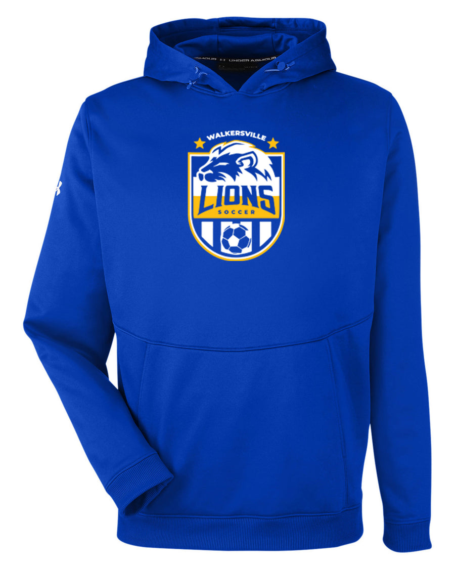 Walkersville Lions Soccer Outline Crest-  Under Armour Fleece Hoodie