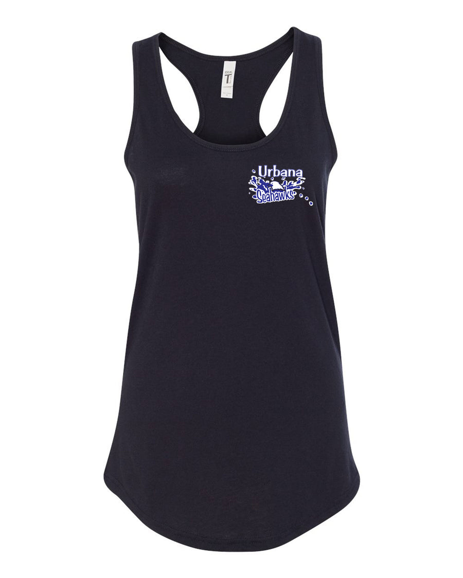 Urbana Seahawks- Black Women's Tank pocket design