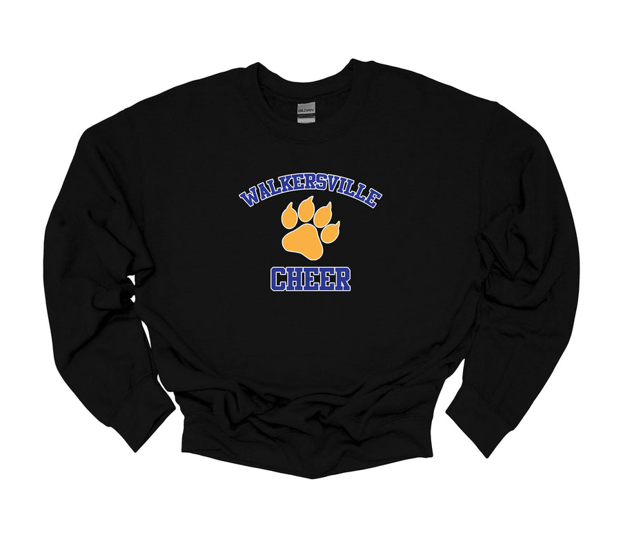 Walkersville Cheer with Paw in middle Sweatshirt