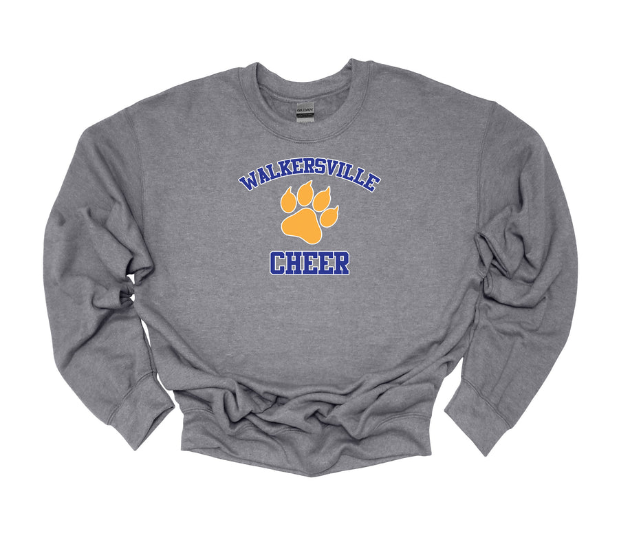 Walkersville Cheer with Paw in middle Sweatshirt