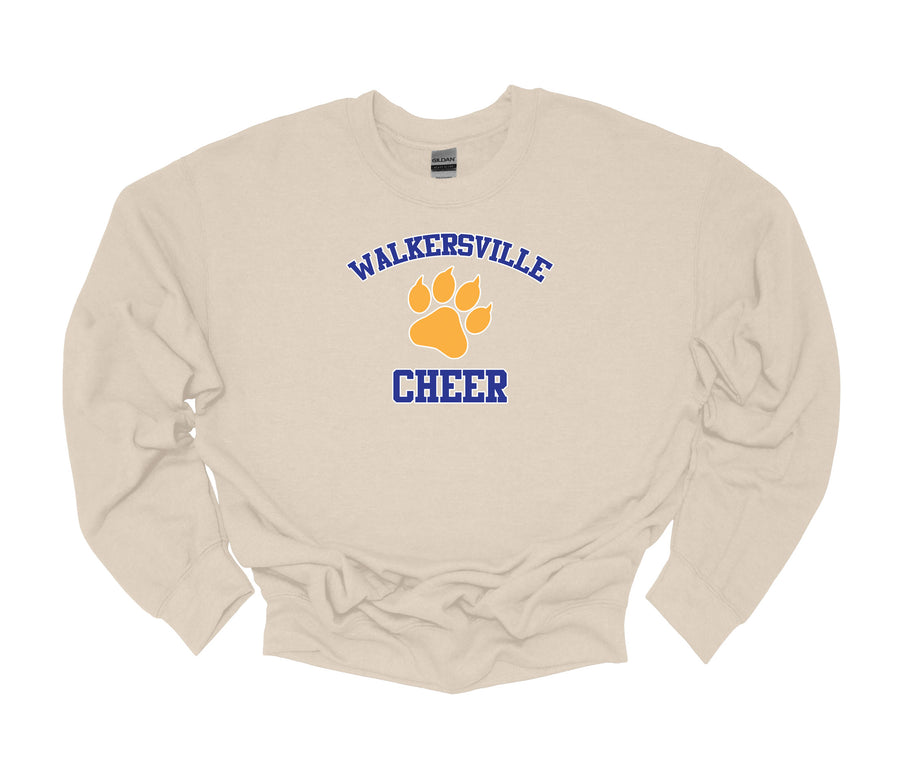 Walkersville Cheer with Paw in middle Sweatshirt