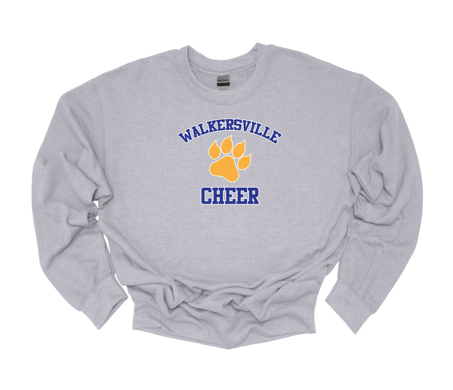 Walkersville Cheer with Paw in middle Sweatshirt