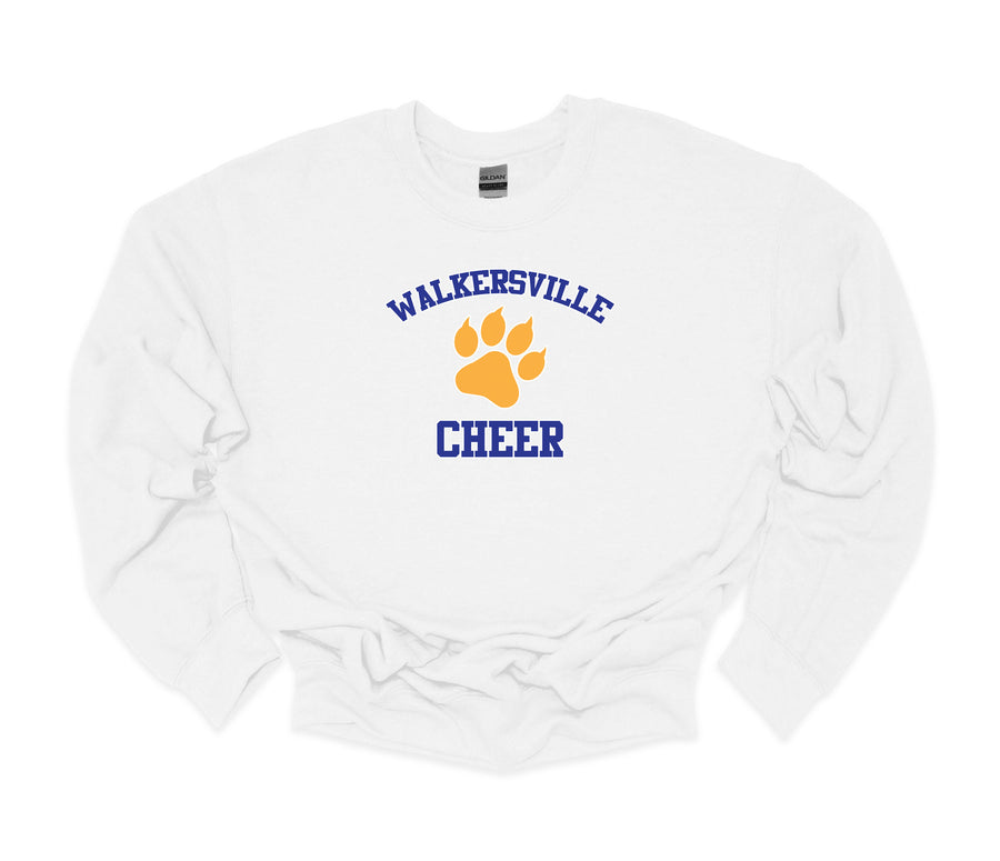 Walkersville Cheer with Paw in middle Sweatshirt