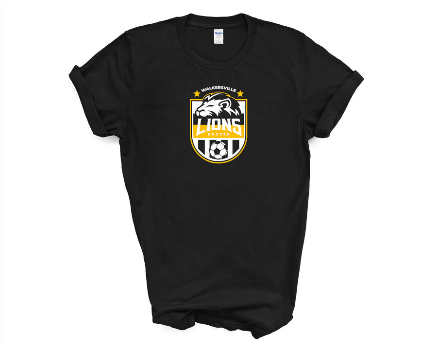 Walkersville Lions Soccer Solid Crest- Softstyle Shirt